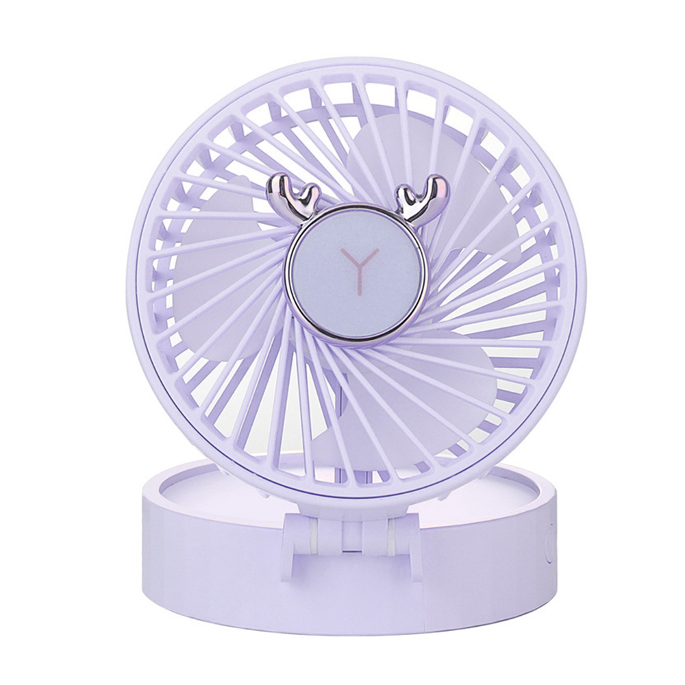 USB rechargeable makeup mirror fan