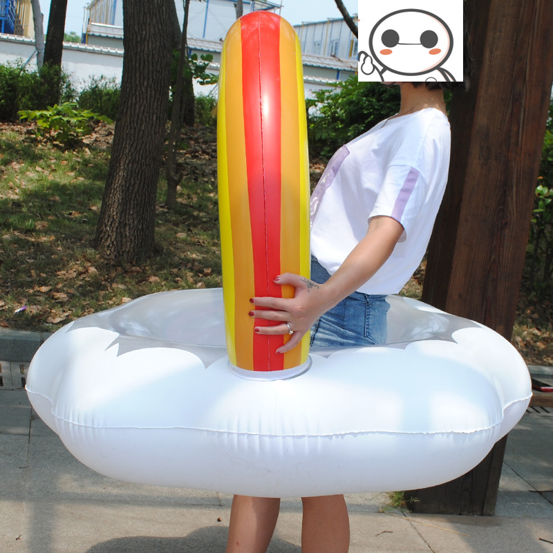 Inflatable Rainbow Swim Ring
