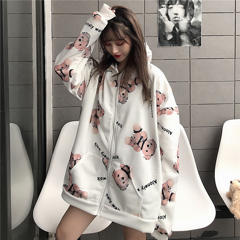 Printed bear sweater