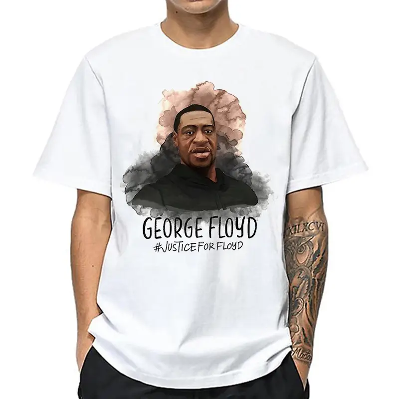 George Floyd Graphic Print Men's Short Sleeve Crew Neck T-Shirt