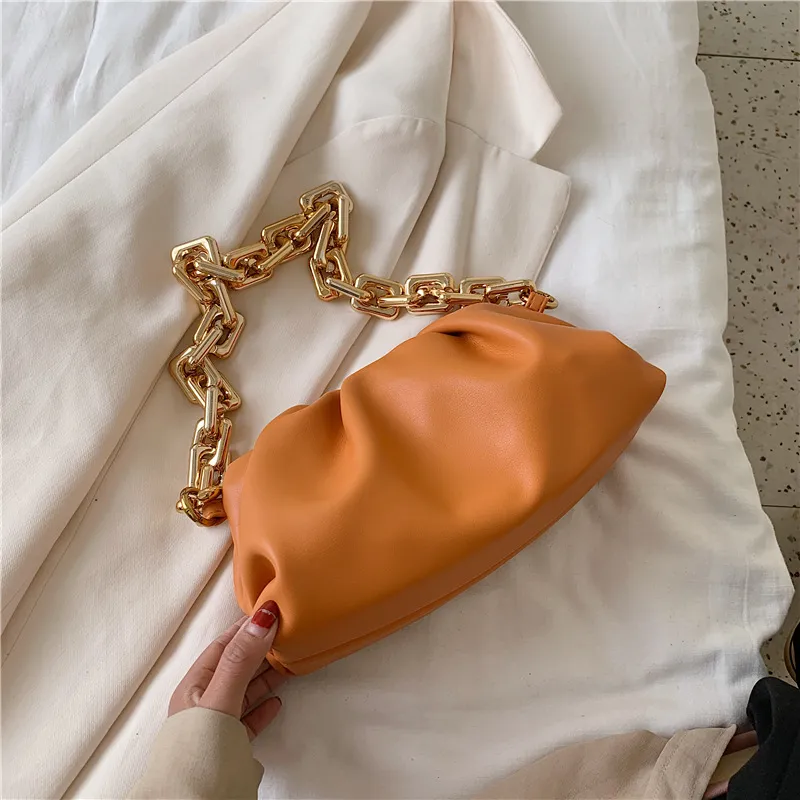 Chain crossbody bag wild ins cloud bag - Orange