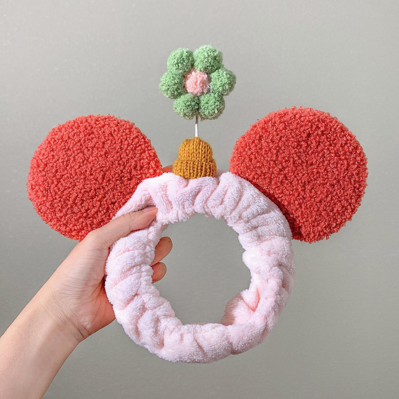 Cute female face wash hair band Green Flower - Shop at LoveMi