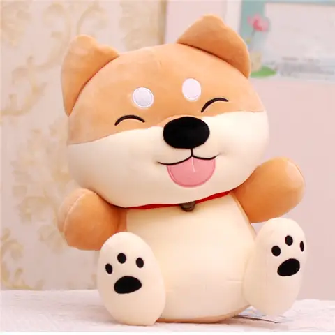 Down cotton shiba inu dog plush toy