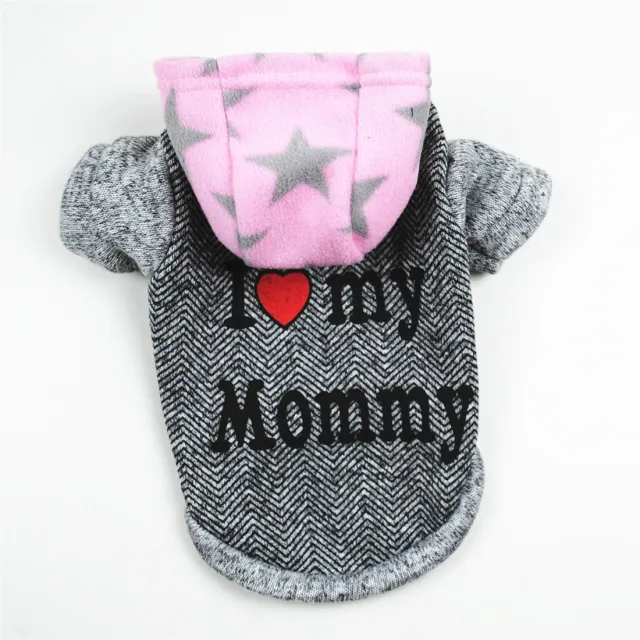 Dog autumn winter Hooded Fleece Grey - Shop at LoveMi