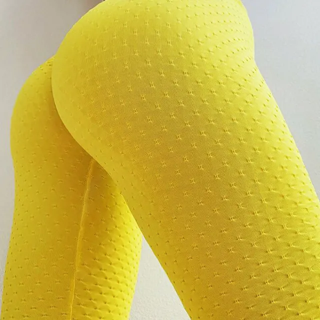 Quick drying sports hip pants yoga pants Yellow - Shop at LoveMi