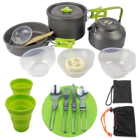 Outdoor Camping Hiking Cookware Tableware Lightweight Folding Picnic Cooking