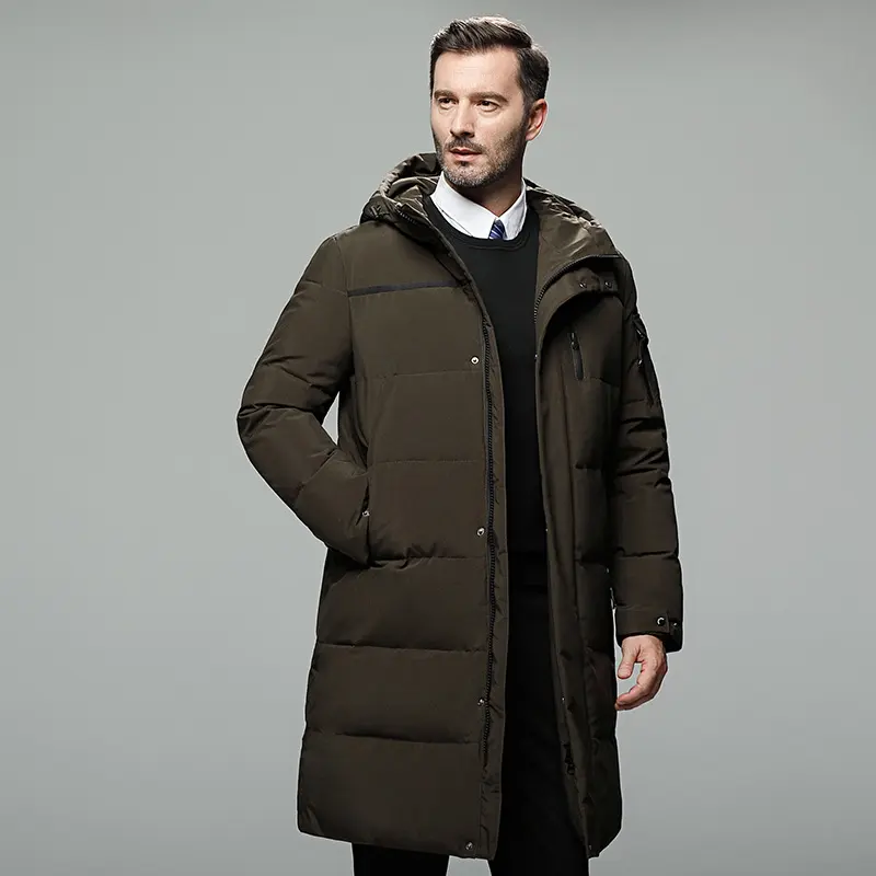 Long Padded Down Jacket for Men