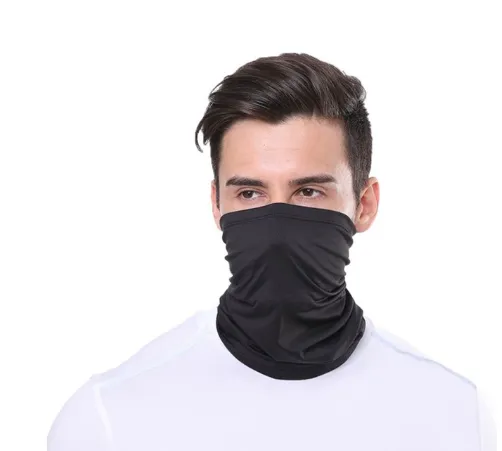 Ice silk magic turban sunscreen collar Black - Shop at LoveMi