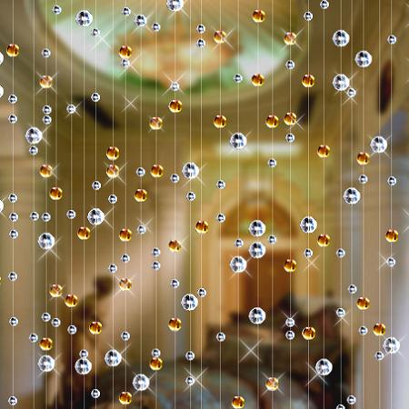 Crystal bead curtain curtain partition