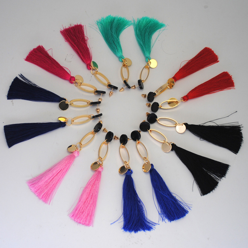 Lint thread tassel ear line pendant long