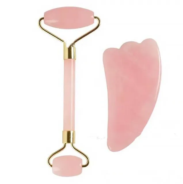 Jade Roll Massager - Pink Set
