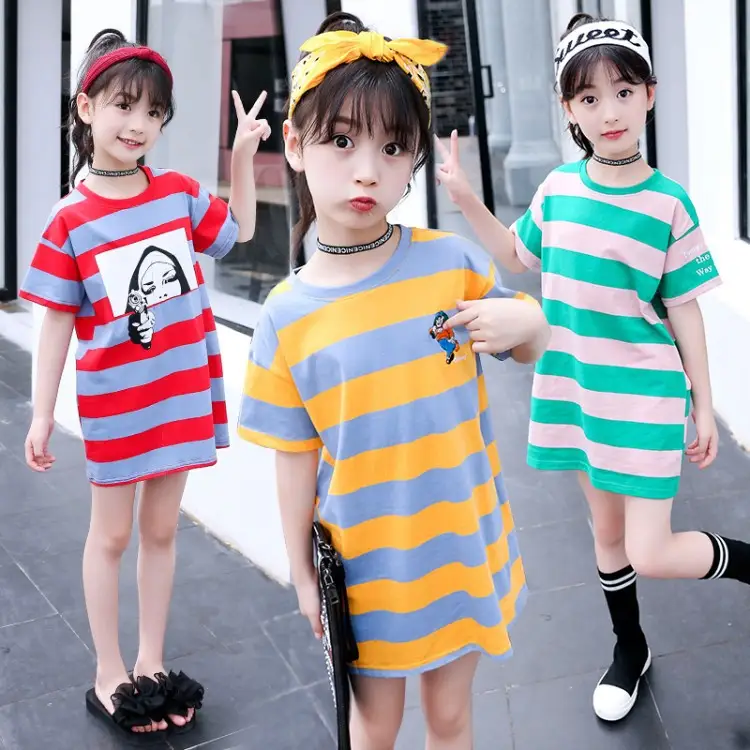 Striped t-shirt bottoming shirt