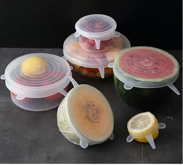 Silicone Fresh-keeping Cover Universal Bowl Sealed Transparent Household 6-piece