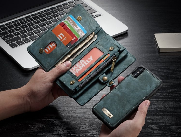 Compatible with Apple, Removable Leather Wallet Flip Stand Card Slot Case For iPhone - Image 16