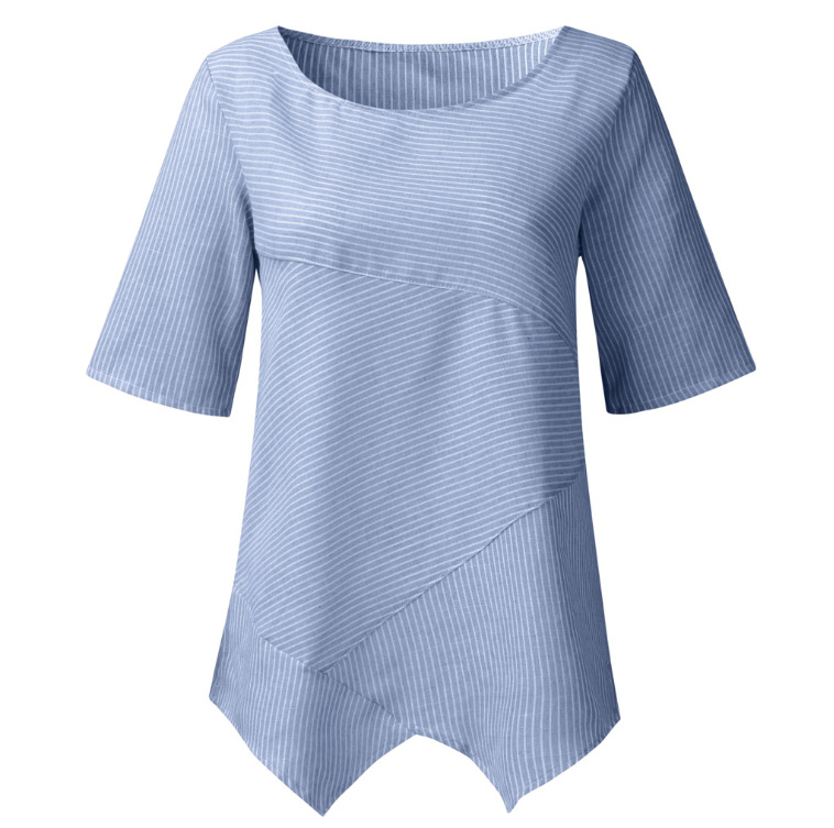 Hot-selling striped casual women's long-sleeved T top