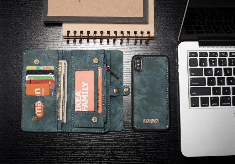 Compatible with Apple, Removable Leather Wallet Flip Stand Card Slot Case For iPhone - Image 10