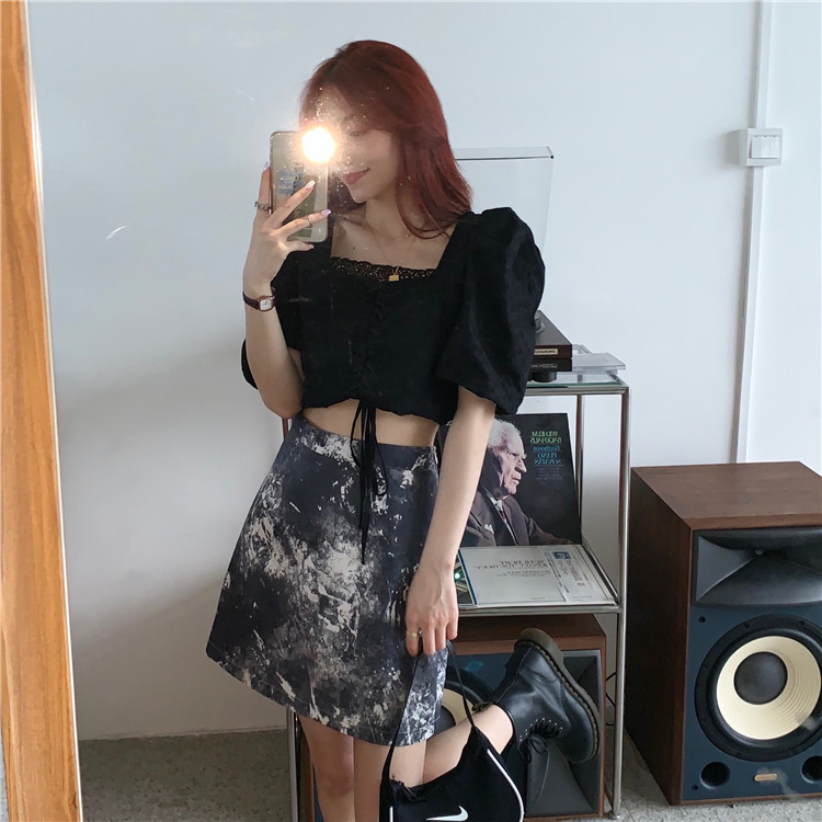 Retro A-line skirt