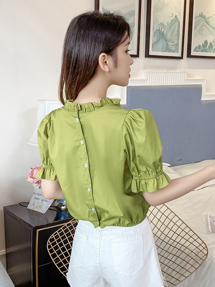 Wild fashion drawstring top