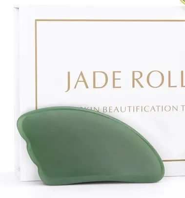 Jade Roll Massager - Green Scraping Board