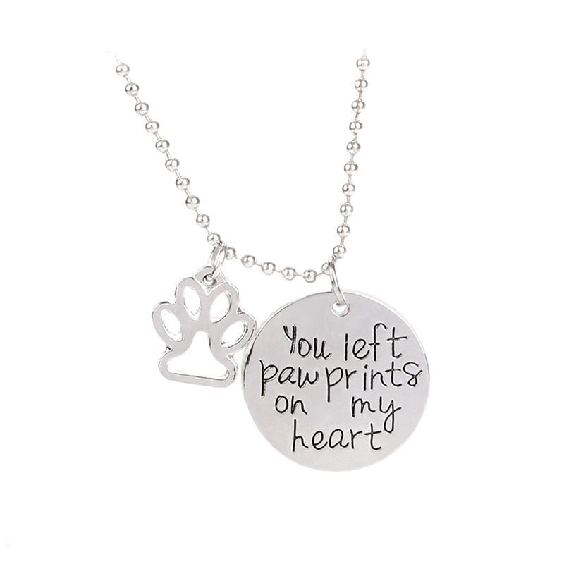 Dog paw pendant