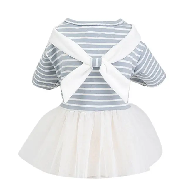 White bow tie skirt Blue - Shop at LoveMi