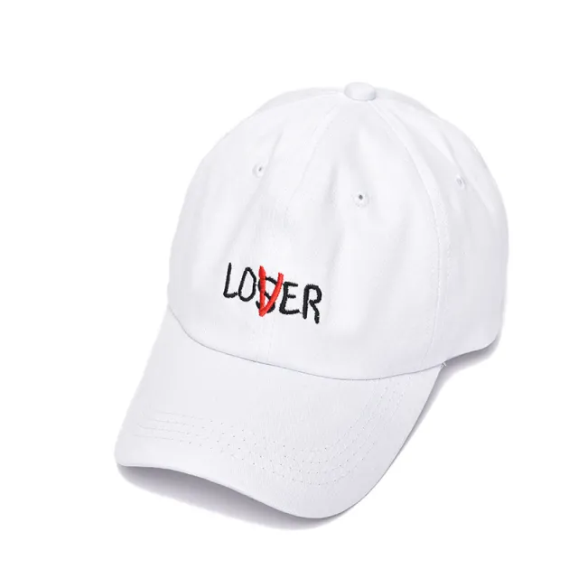 Curved eaves baseball cap visor cap White - Shop at LoveMi