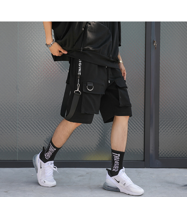 Men's casual loose hip hop overalls