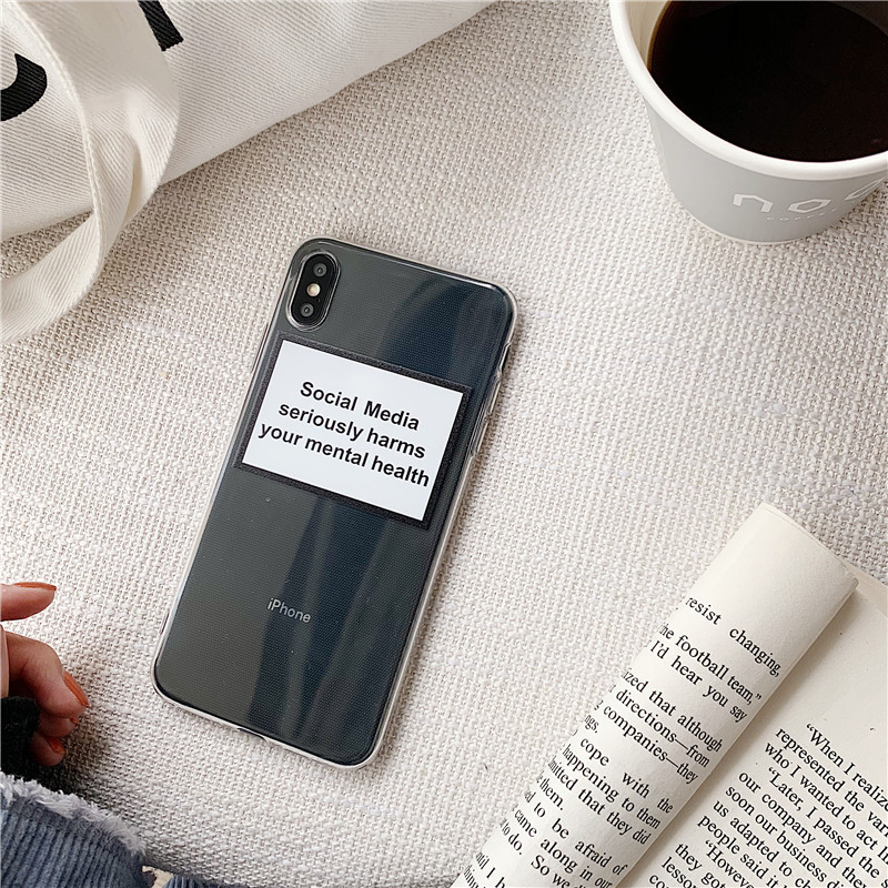 Frosty wind label phone case