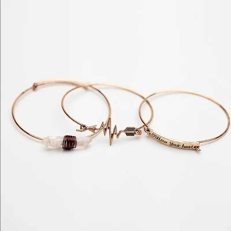 Vintage natural stone combination bracelet