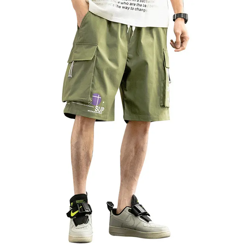 Big pocket five-point pants overalls
