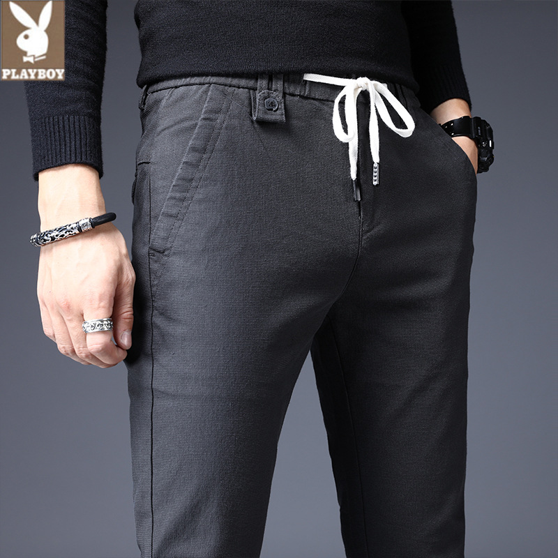 Men's straight tube slim loose trend pants
