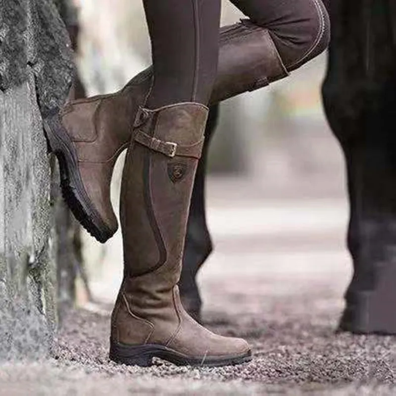 Women's high boots - Brown