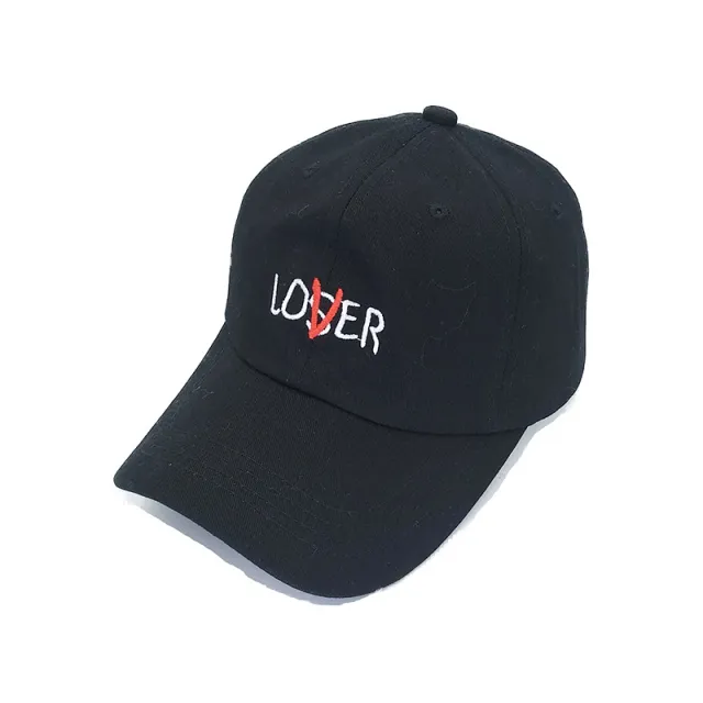 Curved eaves baseball cap visor cap Black - Shop at LoveMi