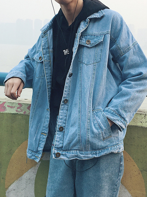 Men's denim jacket casual jacket