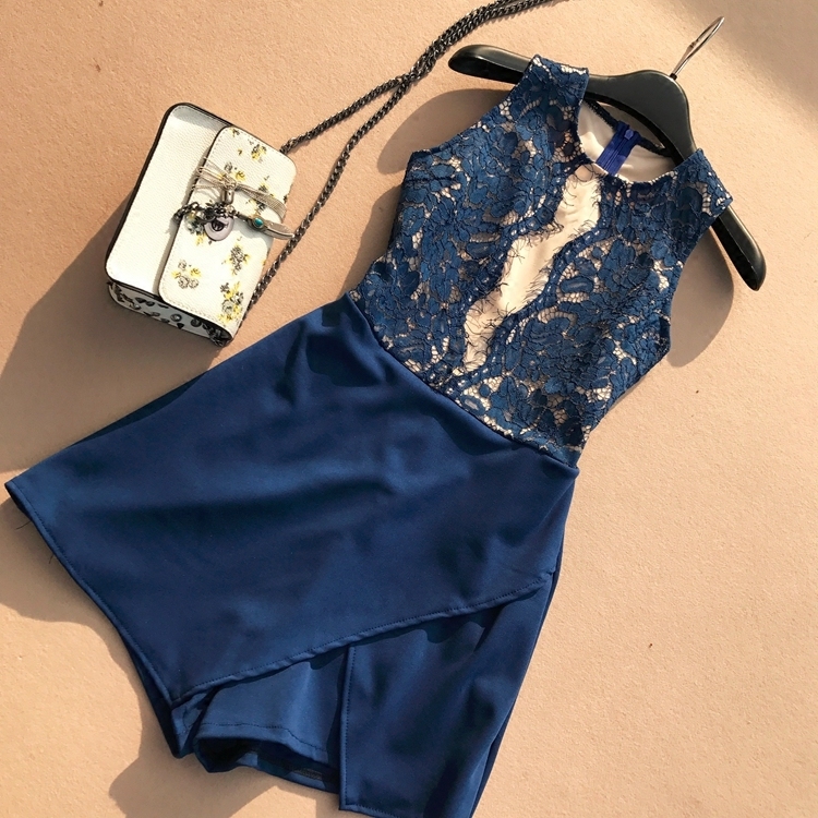 Xiaoxiangfeng ladies hollow stitching jumpsuit