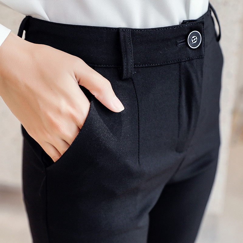 Women's straight professional trousers