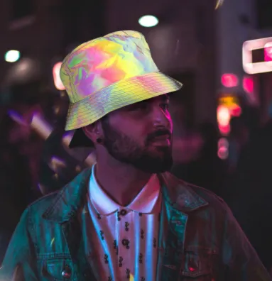 Luminous colorful fisherman hat Color - Shop at LoveMi