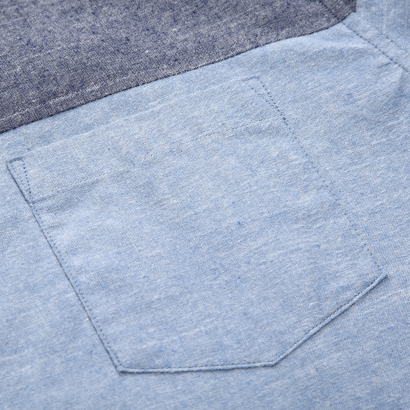 Men's long sleeve shirt with button collar