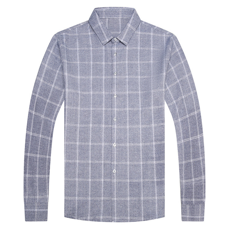 قميص رجالي بأكمام طويلة من القطن