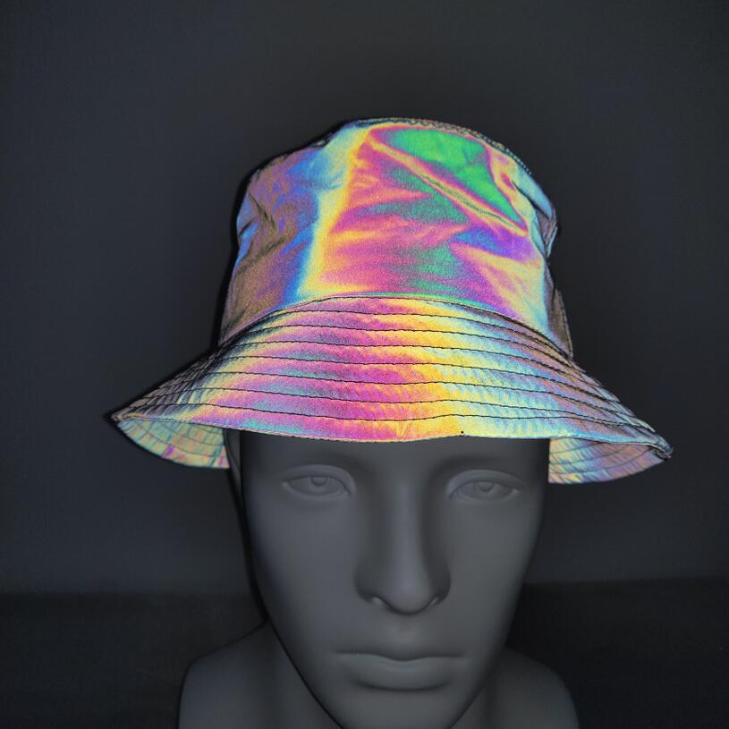 Color reflective luminous fisherman hat