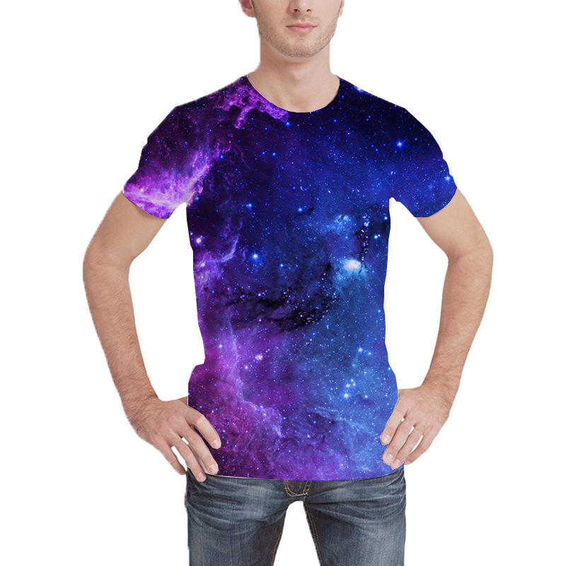 Digital printed short-sleeved T-shirt