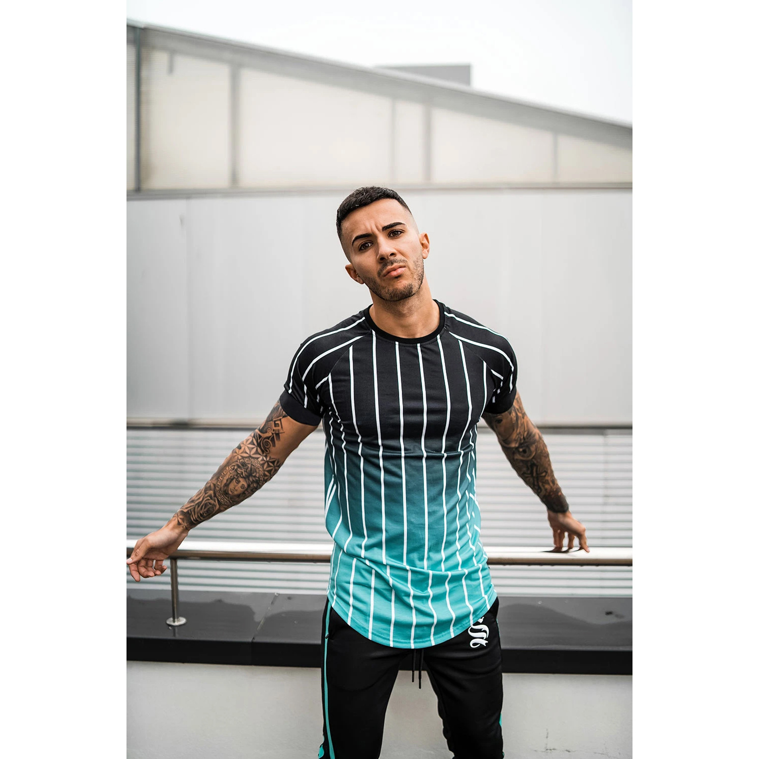 Men's short sleeve printed T-shirt