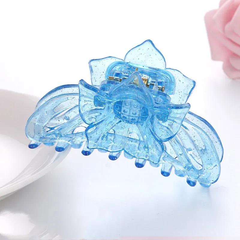 Ladies plastic hair clip - Blue