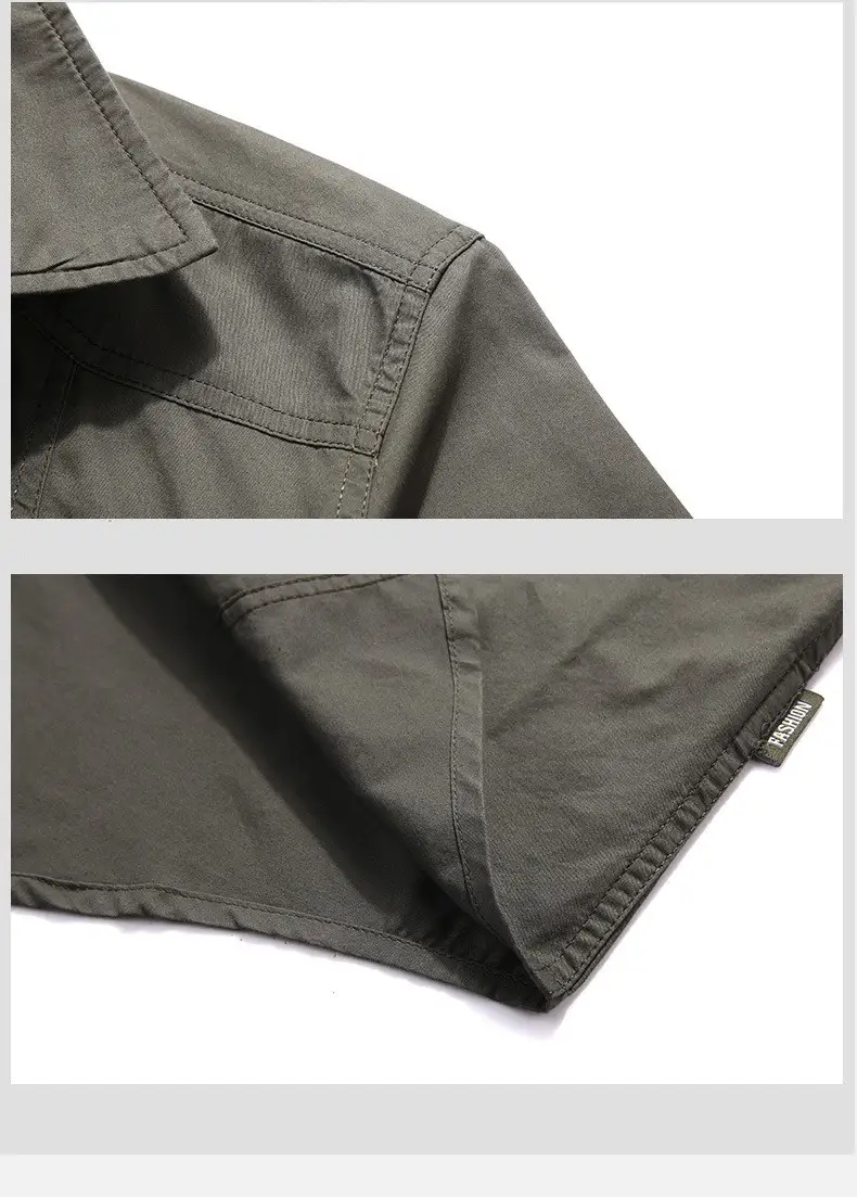 Military Style Outdoor Cargo Shirt
