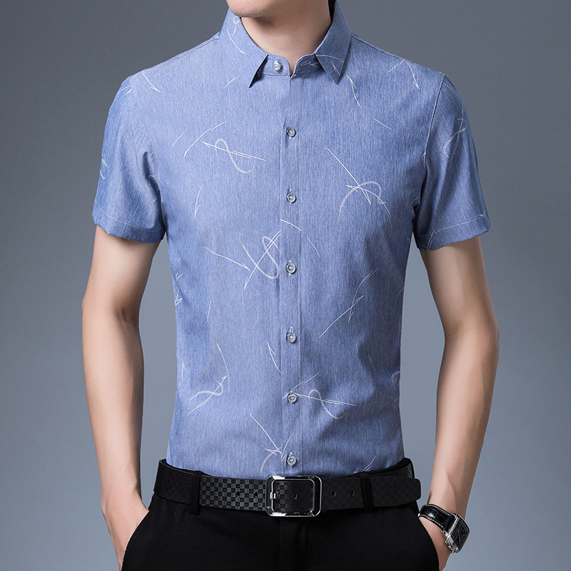 Summer Short Sleeve Shirt Men's casual trend shirt