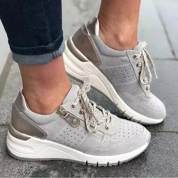 Burnt platform sneakers - Grey