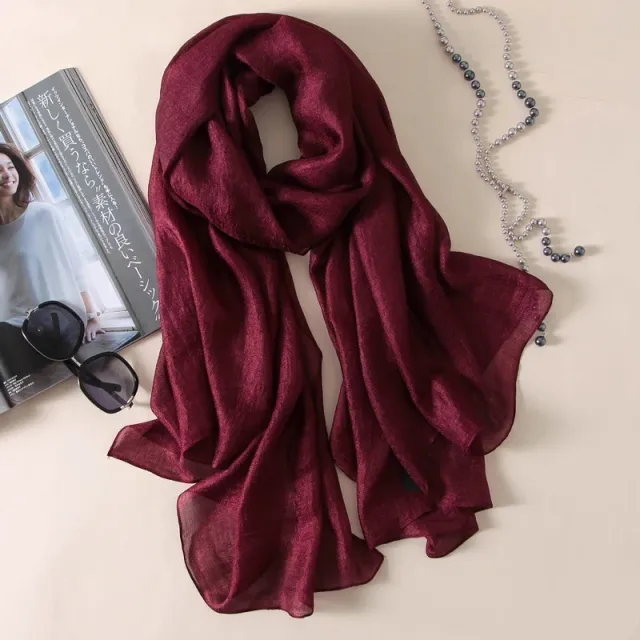 Women's cotton scarf Wine Red - Shop at LoveMi