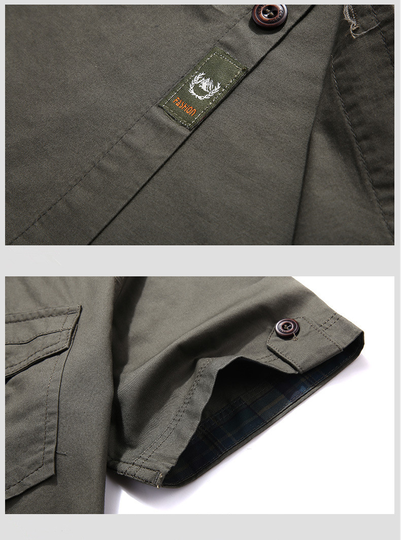Military Style Outdoor Cargo Shirt