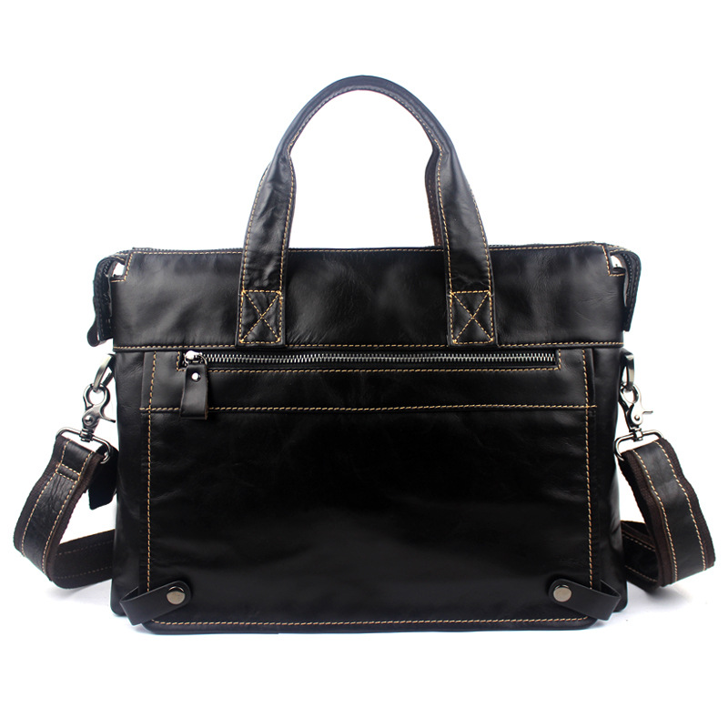 Business first layer leather briefcase White - Shop at LoveMi