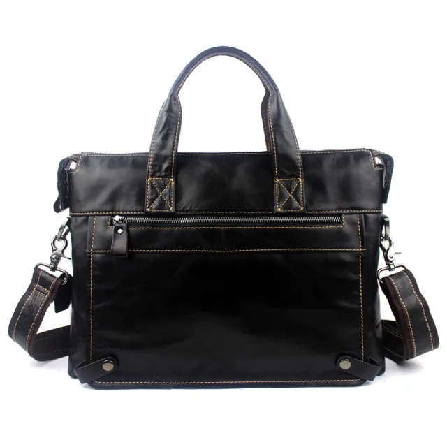 Business first layer leather briefcase White - Shop at LoveMi